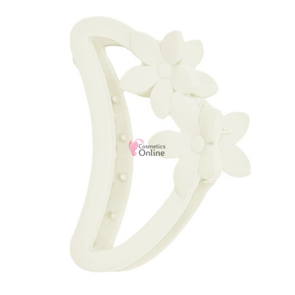 Clama pentru prins parul tip cleste X67BB Alb-Crem